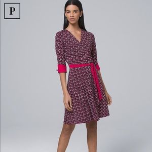 White House Reversible Faux wrap dress XSP
